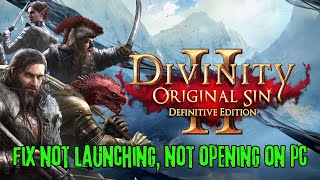Fix Divinity: Original Sin 2 - Definitive Edition Not Launching, Not Opening, Won't Start On PC