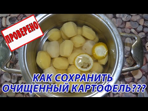 Как сохранить очищенную картошку? Почему очищенная картошка (картофель) темнеет (чернеет)?