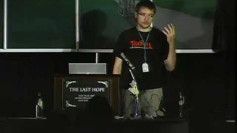 The Last HOPE (2008): Safecracking