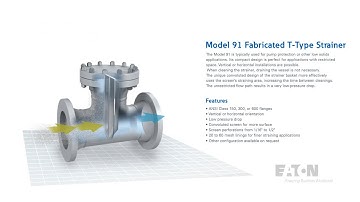 How It Works - Model 91 T-Type Strainer - Eaton Filtration