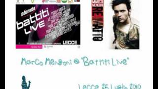 25.7.10 - MARCO MENGONI @ BATTITI LIVE : l'intervista