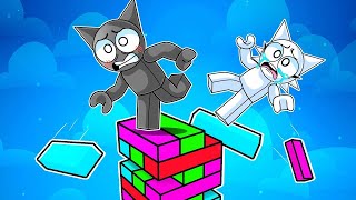 Sprunkis Play Giant Jenga In Roblox!