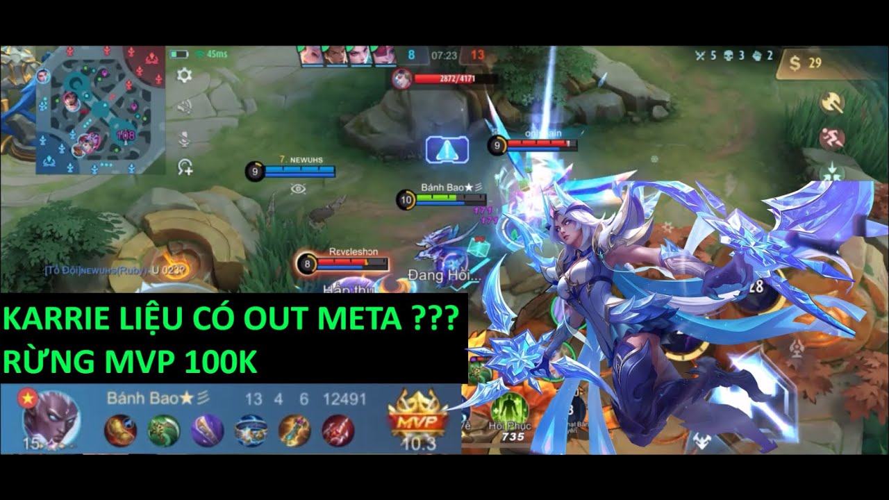 MLBB | KARRIE HIT AND RUN ĐỈNH CAO - MVP 100K - YouTube