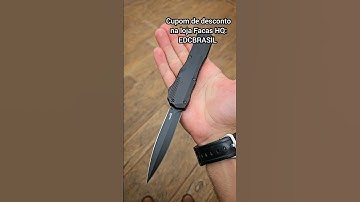 O canivete automático Kershaw Livewire com lâmina Dagger feita de aço Magnacut ficou incrível! #edc