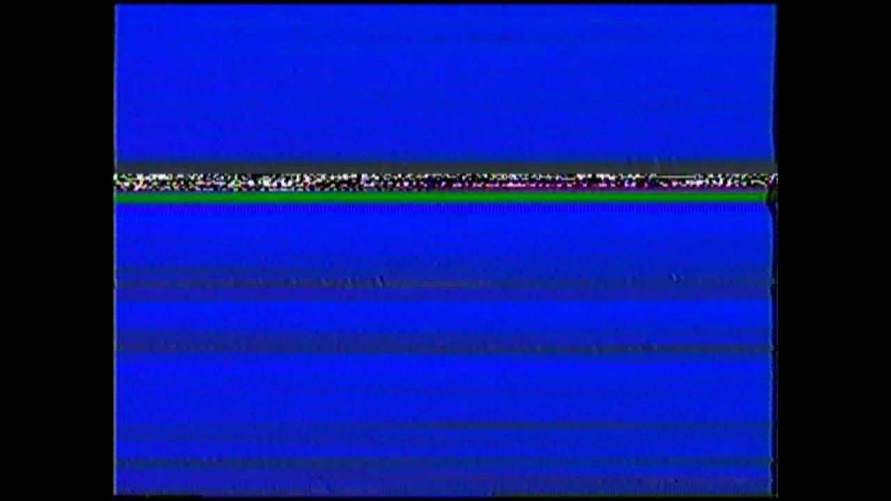 [FREE VIDEO ] REAL VHS Play and Glitch with Blue screen background for