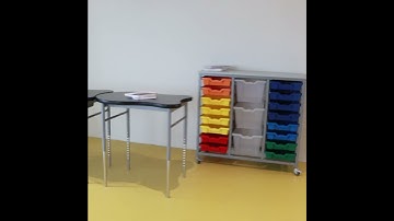 Height Adjustable School Student Fish Desk