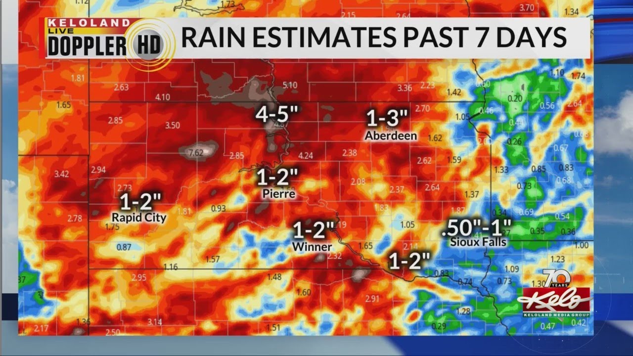 SD rain totals over the last week YouTube