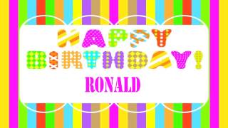 Ronald   Wishes & Mensajes - Happy Birthday