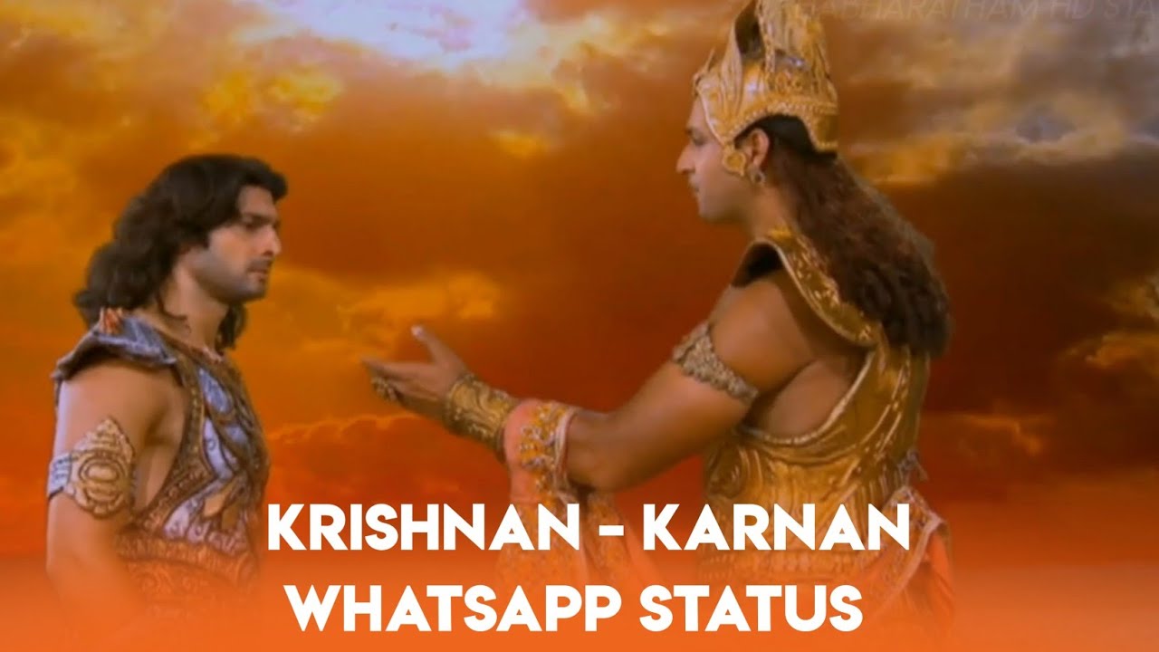 Krishnan Angry Speech on Karnan   Tamil Mahabaratham Whatsapp Status