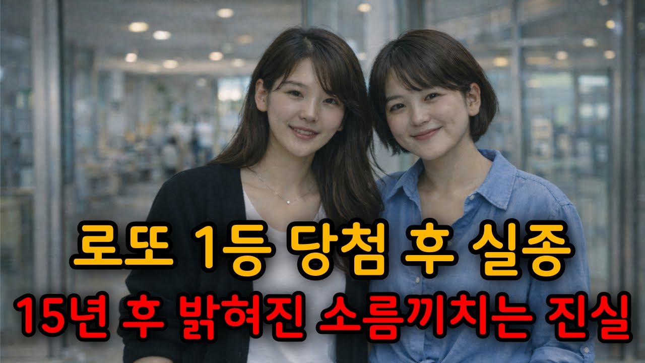 2008년 로또 1등 당첨 후 사라진 여자... 15년 전 사라진 여자의 끔찍한 비밀