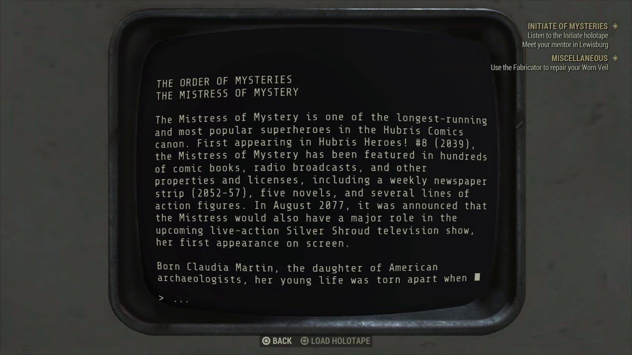 Fallout 76 Wastelanders Into The Mystery And Initiate Mysteries Quests Completed Gameplay Youtube