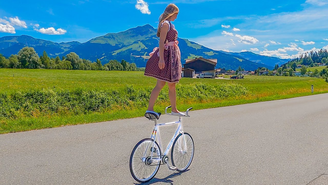 ⁣Incredible Bike Tricks 😱 Meets Beautiful Austrian Landscape 😍