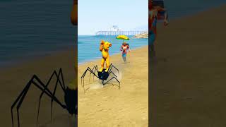 Spider Cheated His Lion | GTA V | #shorts #youtubeshorts #368