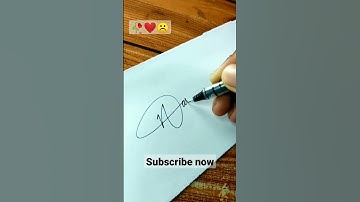 🥀How to improve your signature style // how to write name signature // #signature #shorts #cursive🥀
