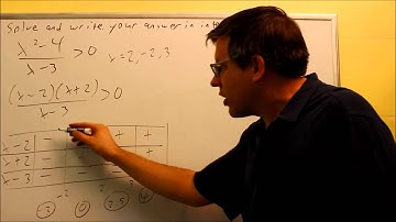 Solving Rational Inequalities: Ex 2