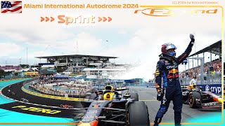 The Round F1 - Ricciardo wysoko, Max wygrywa, Norris wypada w T1 w ciekawym sprincie w Miami 2024!