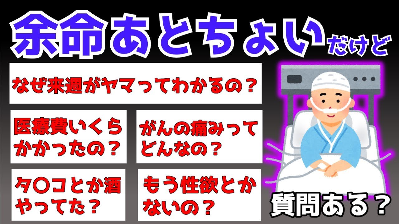 【2ch面白スレ】余命あとちょいだけど質問ある？【ゆっくり解説】
