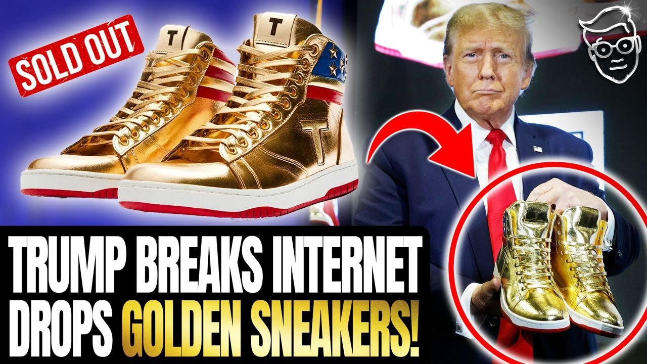 Trump BREAKS Internet With Surprise GOLDEN Sneaker Drop, Sold OUT in ...