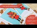 2 Cards with Shopping Spree/Be Merry Collection/Spellbinders/Dancing Shopper/Christmas Cards 2021