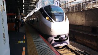 [ジョイント音最高！]E657系 K7編成 特急ひたち6号品川行が新橋駅1番線を通過するシーン
