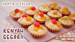 HANYA 1 TELUR! RENYAH SEGAR - Resep Pie Buah Untuk Jualan