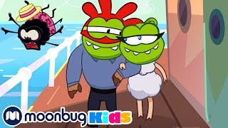 Om Nom Stories  Nightmare Cruise! | Cut The Rope | Funny Cartoons for Kids & Babies | Moonbug TV