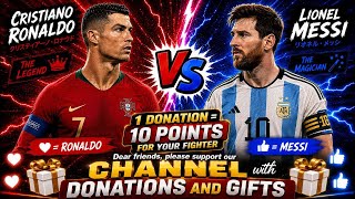🔴 LIVE GOAT BATTLE | RONALDO VS MESSI ⚡ TYPE R OR M 👑