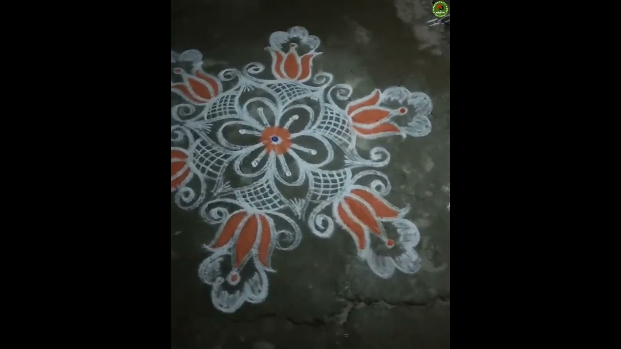 Kolam no 179 simple 3 dots rangoli kolam design for beginners 