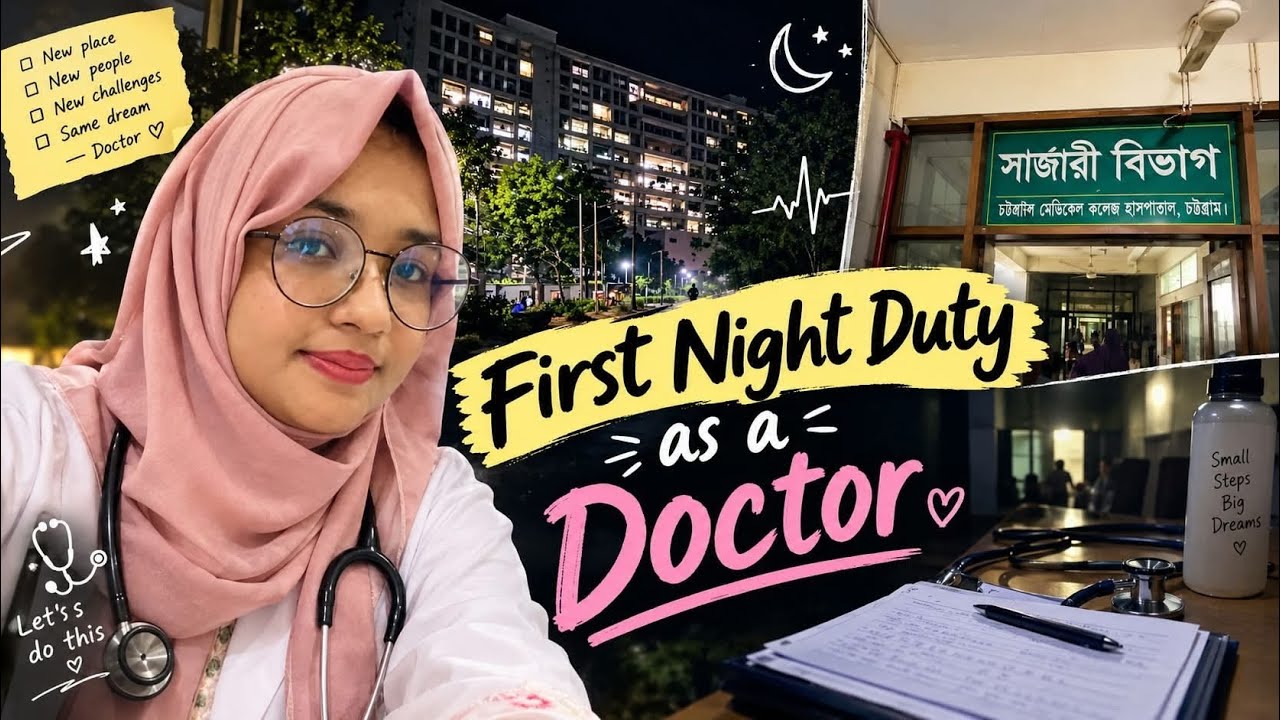 First night shift duty as a doctor🇧🇩💉16.5 Hrs Duty | *Exhausted😞*Terrified* #viral #reels #doctor 