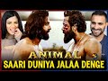 Saari duniya jalaa denge extended full song reaction  animal  ranbir kapoor bobby deol b praak