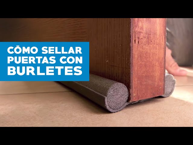 Cómo sellar puertas con burletes 