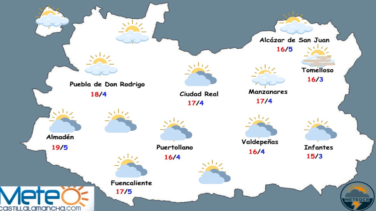 Vuelven las nubes y caen las temperaturas para este fin de semana