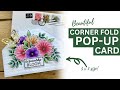 Easy corner fold  no die pop up card