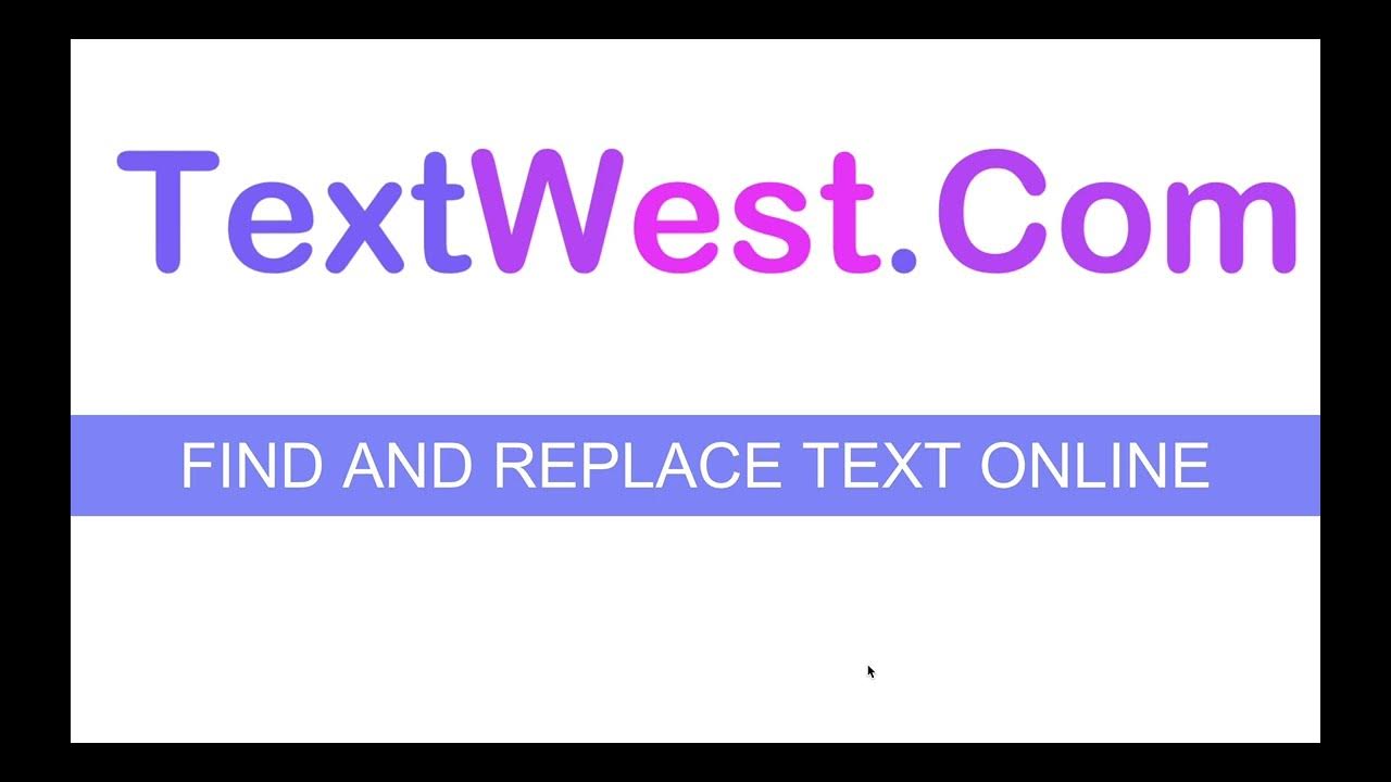 FIND AND REPLACE TEXT ONLINE FREE TOOL WEBSITE - YouTube