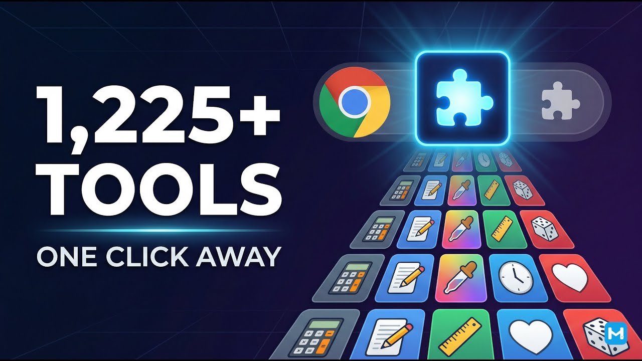 miniwebtool Chrome Extension: 1,225+ Free Tools in Your Browser - YouTube