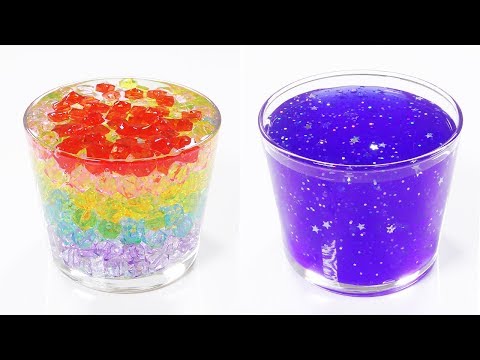 【ASMR】レインボーキューブスライム＋ギャラクシースライム【音フェチ】RAINBOW CUBE SLIME＋GALAXY SLIME【SlimeTube】