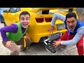 Mr. Joe &amp; Mr. Joker Found Car Keys in Exhaust Pipe VS Chevrolet Camaro Kids Video