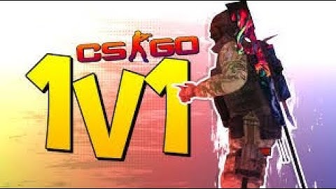 CS:GO with my friend: Match with bots, 1v1