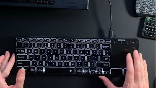 Arteck HB305-4B HTPC Bluetooth Backlit Keyboard with Touchpad Review
