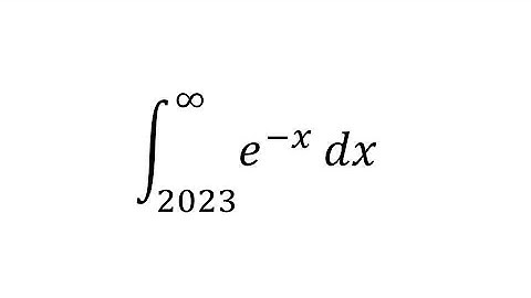 integral of e^(-x) dx from 2023 to infinity