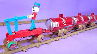 Amazing Mini Railway Handcar made with Recyclable Materials