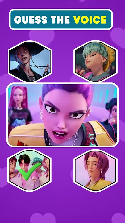 Only real K-pop Demon Hunters fans can recognize these voices! 🔥🎧 👇