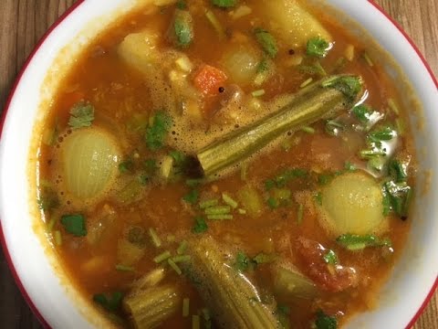 sambar(mixed-vegetable-lentil-soup)traditional-south-indian-recipe