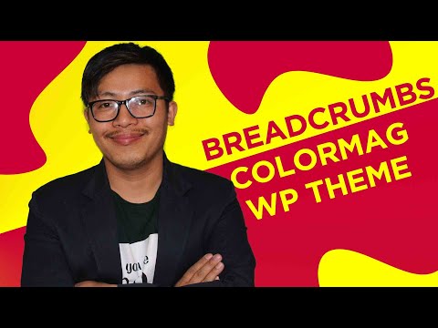 How to USE BREADCRUMBS in COLORMAG WORDPRESS THEME
