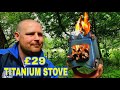 TITANIUM TWIG BURNING STOVE - wildcamping International ultra lightweight hiking and camping stove.