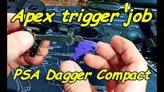 Replacing a stock trigger with an Apex trigger on a PSA Dagger. (For educational purposes only)