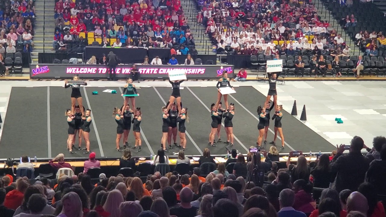 Hickory High School 5A VHSL State Cheer 2019 Round 2 - YouTube
