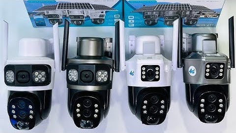 4MP Wifi Camera Dual Screen Dual Lens 4X Digital Zoom IP Camera Outdoor