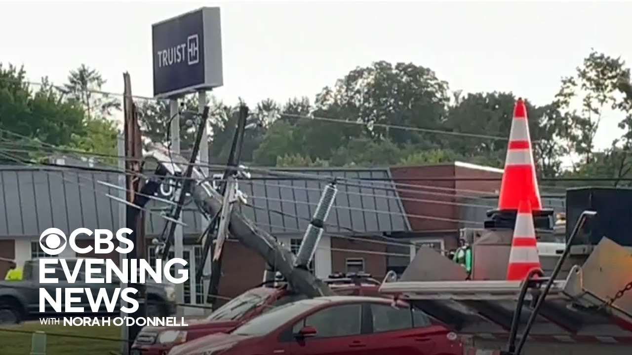 At least 2 dead after powerful storms sweep east - YouTube