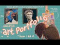 accepted art school portfolio - mica, parsons, sva, etc